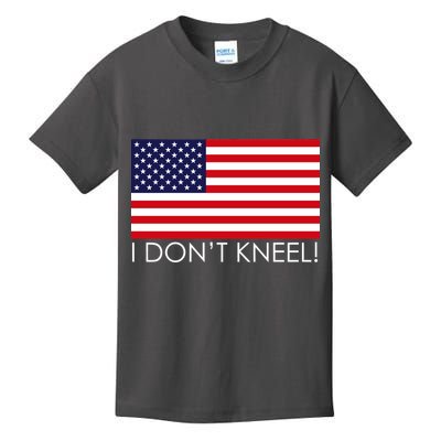 I Don't Kneel USA Flag Kids T-Shirt