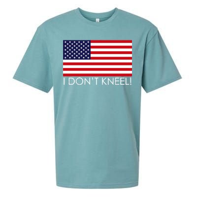 I Don't Kneel USA Flag Sueded Cloud Jersey T-Shirt