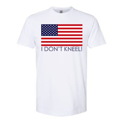 I Don't Kneel USA Flag Softstyle CVC T-Shirt