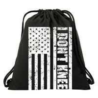 I Dont Kneel Vintage USA Flag Drawstring Bag