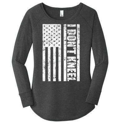 I Dont Kneel Vintage USA Flag Women's Perfect Tri Tunic Long Sleeve Shirt