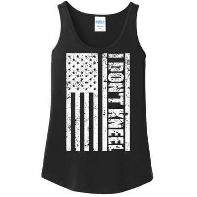 I Dont Kneel Vintage USA Flag Ladies Essential Tank