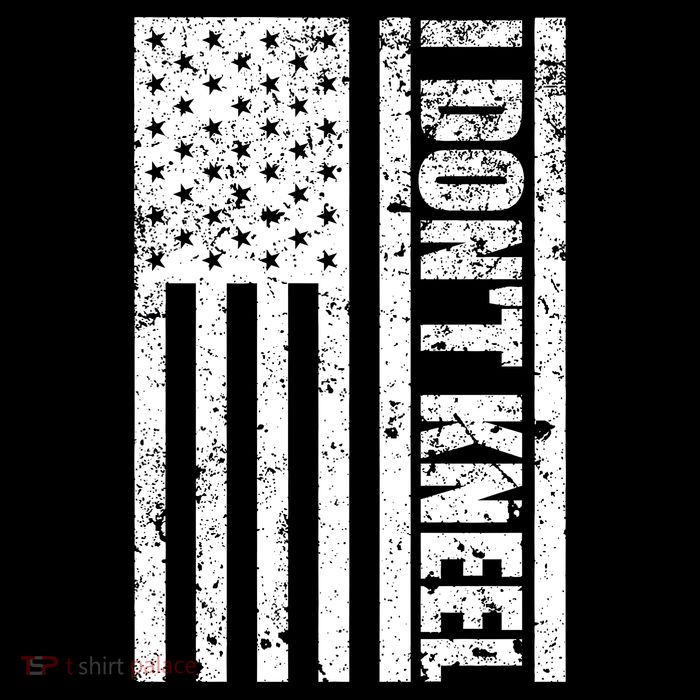 I Dont Kneel Vintage USA Flag Poster