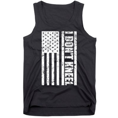 I Dont Kneel Vintage USA Flag Tank Top