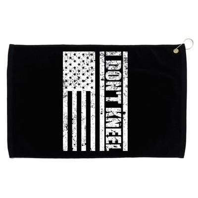 I Dont Kneel Vintage USA Flag Grommeted Golf Towel