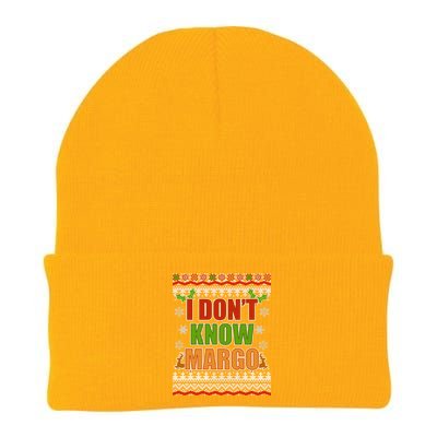 I Don't Know Margo Ugly Christmas Knit Cap Winter Beanie