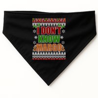 I Don't Know Margo Ugly Christmas USA-Made Doggie Bandana