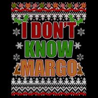 I Don't Know Margo Ugly Christmas USA-Made Doggie Bandana