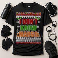 I Don't Know Margo Ugly Christmas Cooling Performance Crew T-Shirt