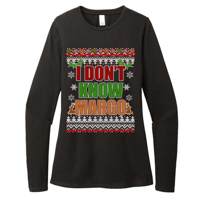 I Don't Know Margo Ugly Christmas Womens CVC Long Sleeve Shirt