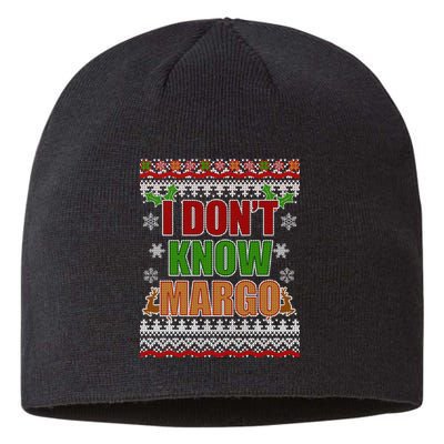 I Don't Know Margo Ugly Christmas Sustainable Beanie