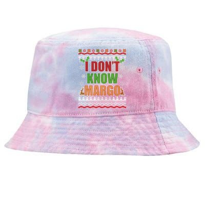 I Don't Know Margo Ugly Christmas Tie-Dyed Bucket Hat