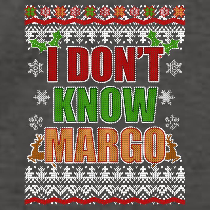 I Don't Know Margo Ugly Christmas Vector Backpack
