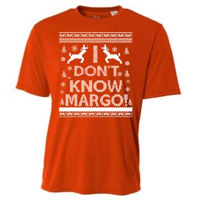 I Don't Know Margo Ugly Christmas Sweater Funny Cooling Performance Crew T-Shirt