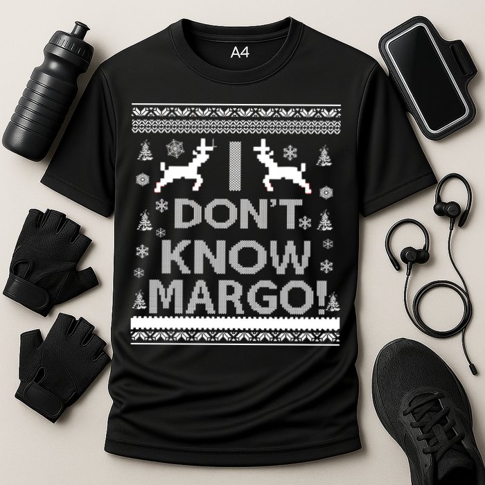 I Don't Know Margo Ugly Christmas Sweater Funny Performance Shirt