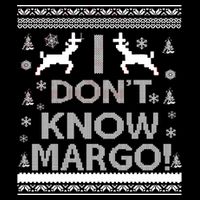 I Don't Know Margo Ugly Christmas Sweater Funny Impact Tech Backpack