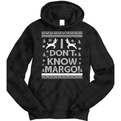 I Don't Know Margo Ugly Christmas Sweater Funny Tie Dye Hoodie
