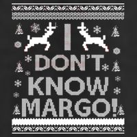 I Don't Know Margo Ugly Christmas Sweater Funny Microfiber Hand Towel