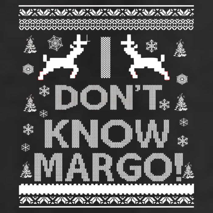 I Don't Know Margo Ugly Christmas Sweater Funny Microfiber Hand Towel