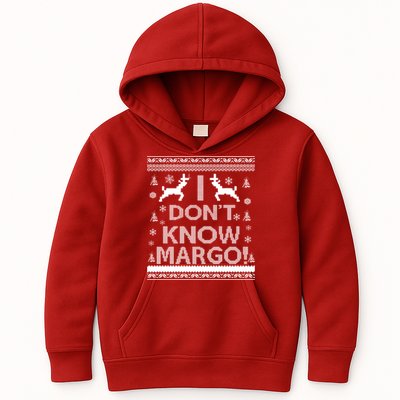 I Don't Know Margo Ugly Christmas Sweater Funny Kids Hoodie