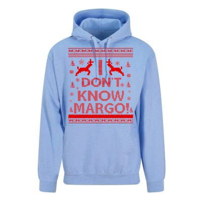 I Don't Know Margo Ugly Christmas Sweater Funny Unisex Surf Hoodie