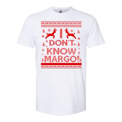 I Don't Know Margo Ugly Christmas Sweater Funny Softstyle® CVC T-Shirt