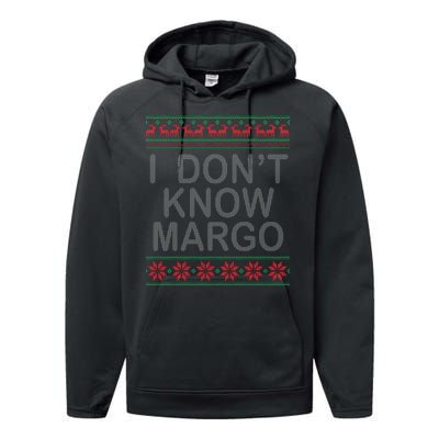 I Don't Know Margo Ugly Matching Christmas Performance Fleece Hoodie