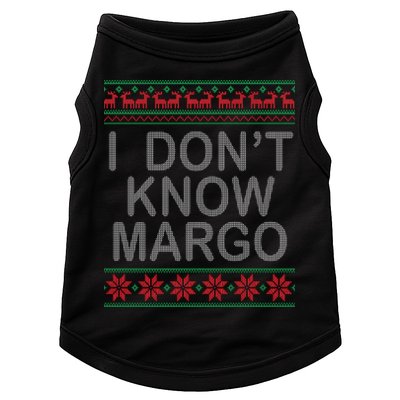 I Don't Know Margo Ugly Matching Christmas Doggie Tank