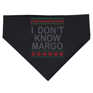 I Don't Know Margo Ugly Matching Christmas USA-Made Doggie Bandana