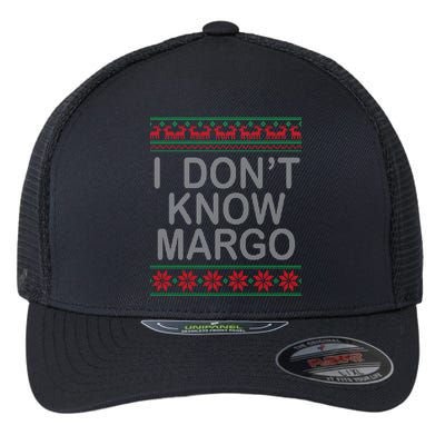 I Don't Know Margo Ugly Matching Christmas Flexfit Unipanel Trucker Cap