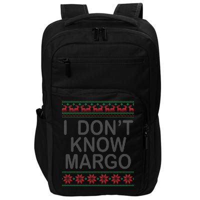 I Don't Know Margo Ugly Matching Christmas Impact Tech Backpack