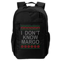 I Don't Know Margo Ugly Matching Christmas Backpack