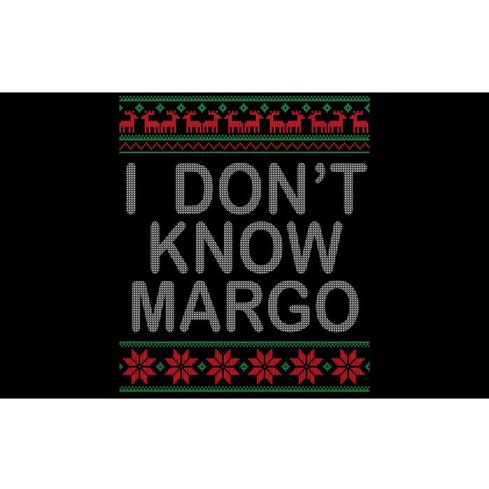 I Don't Know Margo Ugly Matching Christmas Bumper Sticker