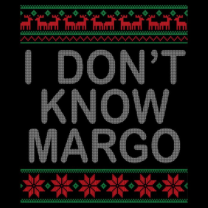 I Don't Know Margo Ugly Matching Christmas 7-Panel Snapback Hat