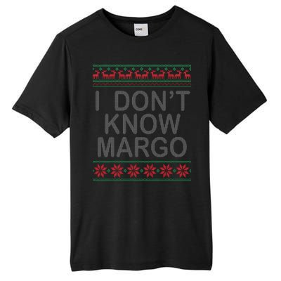 I Don't Know Margo Ugly Matching Christmas Tall Fusion ChromaSoft Performance T-Shirt