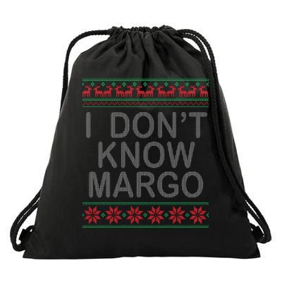 I Don't Know Margo Ugly Matching Christmas Drawstring Bag