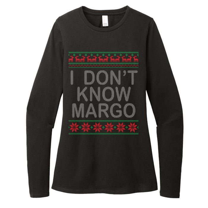 I Don't Know Margo Ugly Matching Christmas Womens CVC Long Sleeve Shirt