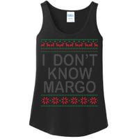 I Don't Know Margo Ugly Matching Christmas Ladies Essential Tank