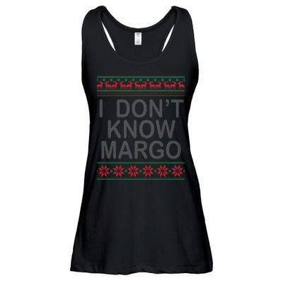 I Don't Know Margo Ugly Matching Christmas Ladies Essential Flowy Tank