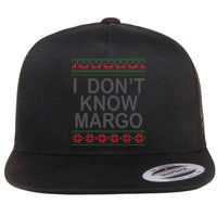 I Don't Know Margo Ugly Matching Christmas Flat Bill Trucker Hat