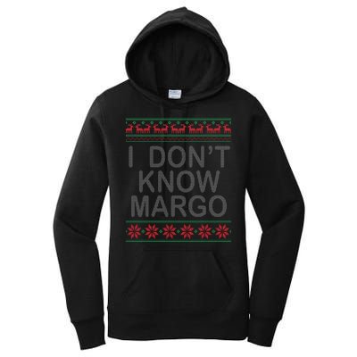 I Don't Know Margo Ugly Matching Christmas Women's Pullover Hoodie