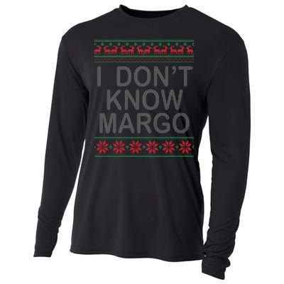 I Don't Know Margo Ugly Matching Christmas Cooling Performance Long Sleeve Crew