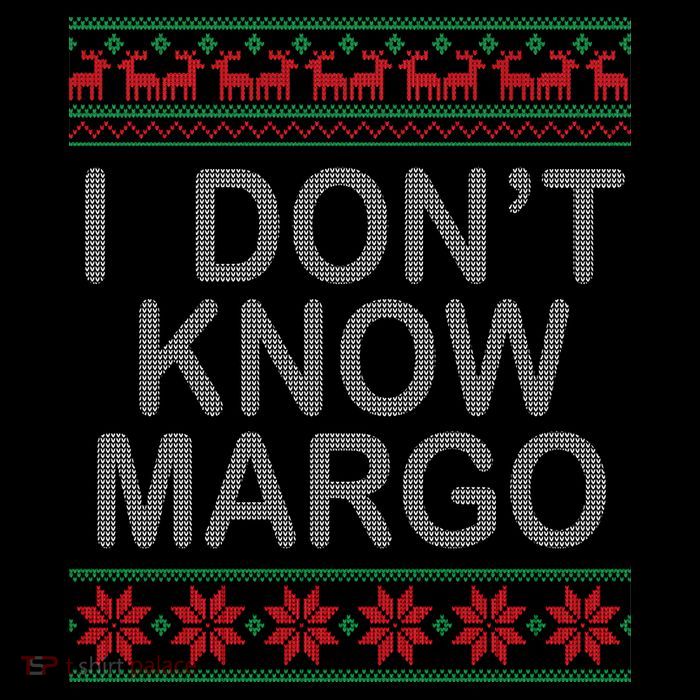 I Don't Know Margo Ugly Matching Christmas Pom Pom 12in Knit Beanie