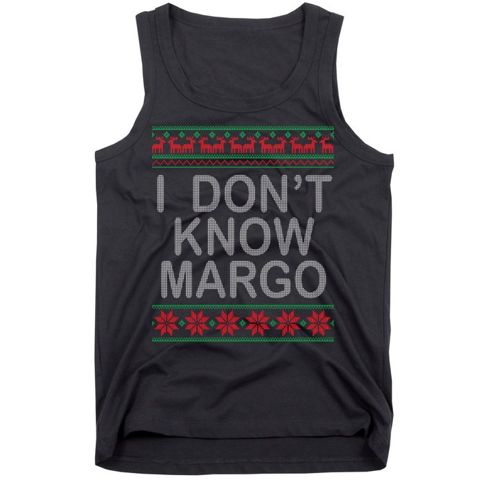 I Don't Know Margo Ugly Matching Christmas Tank Top