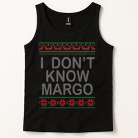 I Don't Know Margo Ugly Matching Christmas Tank Top