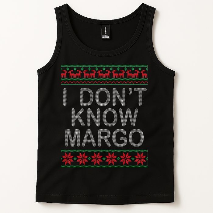 I Don't Know Margo Ugly Matching Christmas Tank Top