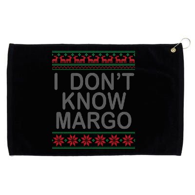 I Don't Know Margo Ugly Matching Christmas Grommeted Golf Towel