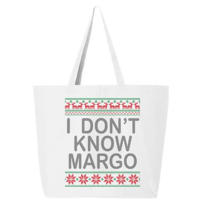 I Don't Know Margo Ugly Matching Christmas 25L Jumbo Tote