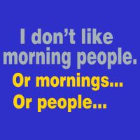 I Don't Like Morning People Hoodie