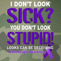 I Don't Look Sick Stupid Fibromyalgia Awareness Legacy Tie Dye Trucker Hat